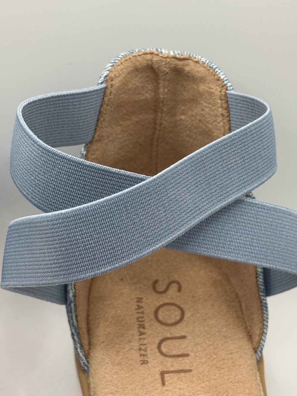 Soul Naturalizer Light Blue Elastic-Strap Sandals - Picture 5 of 8